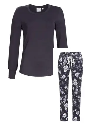 Ringella Dames Pyjama / Homewear: Blauw ( SOLO collectie ) Tencel ( RIN.246 )