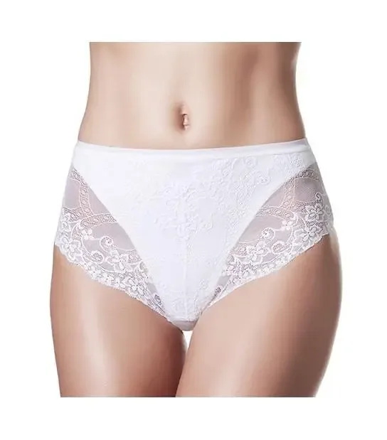 Janira Maika Lace Cotton Band: Wit ( Hoge Slip ) ( JAN.114 )