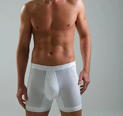 Ammann Heren boxershort met opening: Wit ( AMM.200 )
