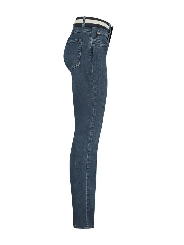 Para Mi Dames Broek: Celine ( Elastiek ) Reform Denim Old Bleu ( skinny Leg ) ( PARA.152 )