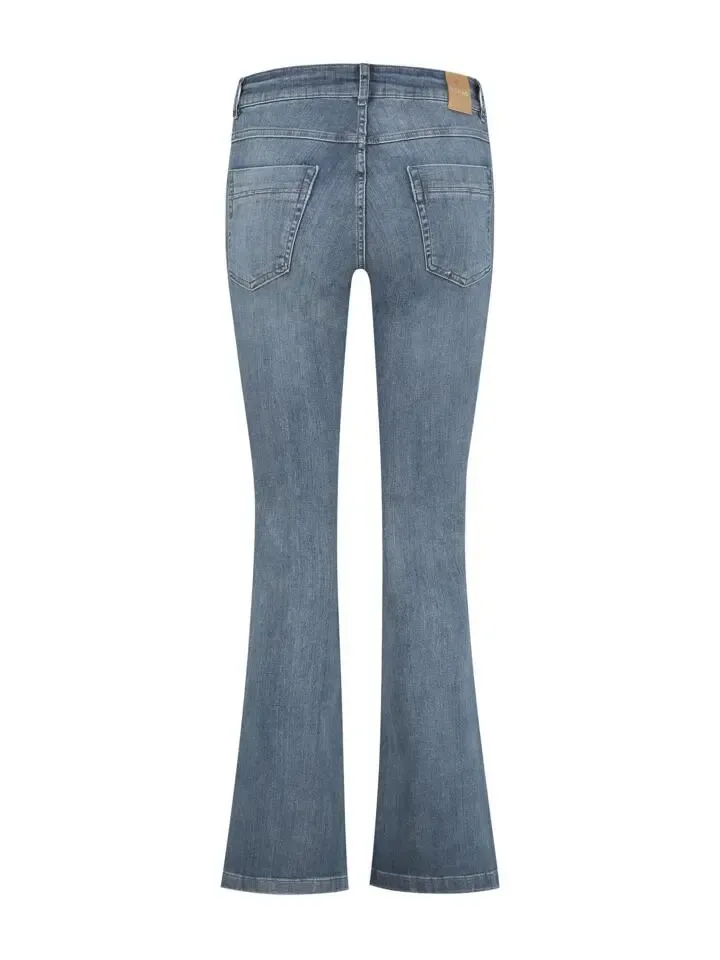 Para Mi Damesbroek: Jade ( Wijd ) Light Shadow P form Denim ( PARA.148)