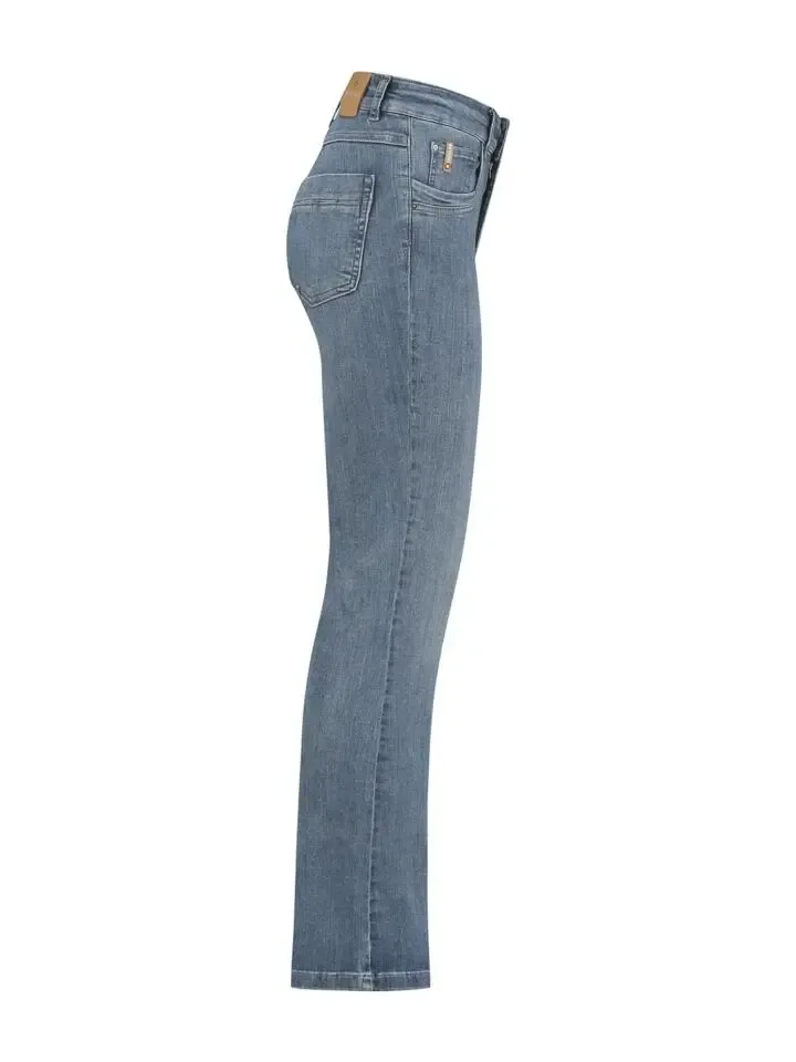 Para Mi Damesbroek: Jade ( Wijd ) Light Shadow P form Denim ( PARA.148)