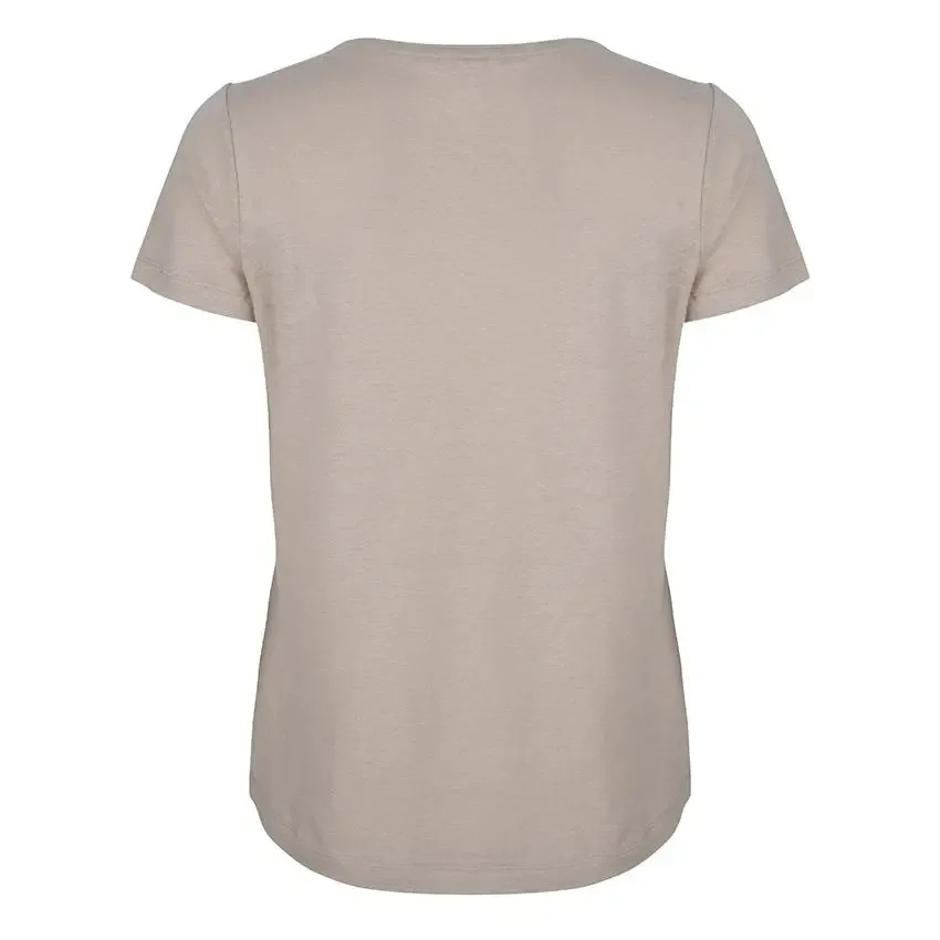 Esqualo shirt: Beige met kleine glitter ( ESQ.168 )