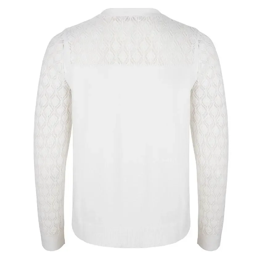 Esqualo Off White Gilet Gebreid ( ESQ.170)