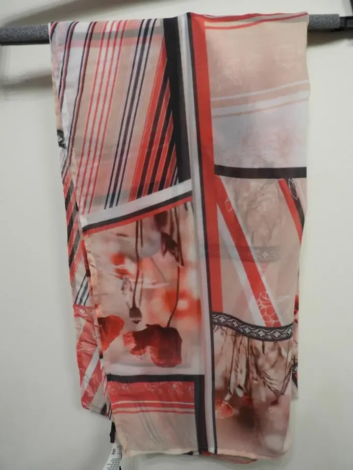 Eugen Klein: Sjaal Rood Beige ( EUG.53 )