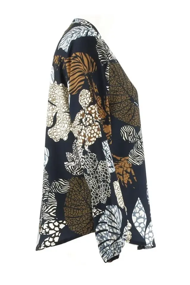 Signe Nature Bloes: Blauw 3/4 mouw ( Signe.998 )