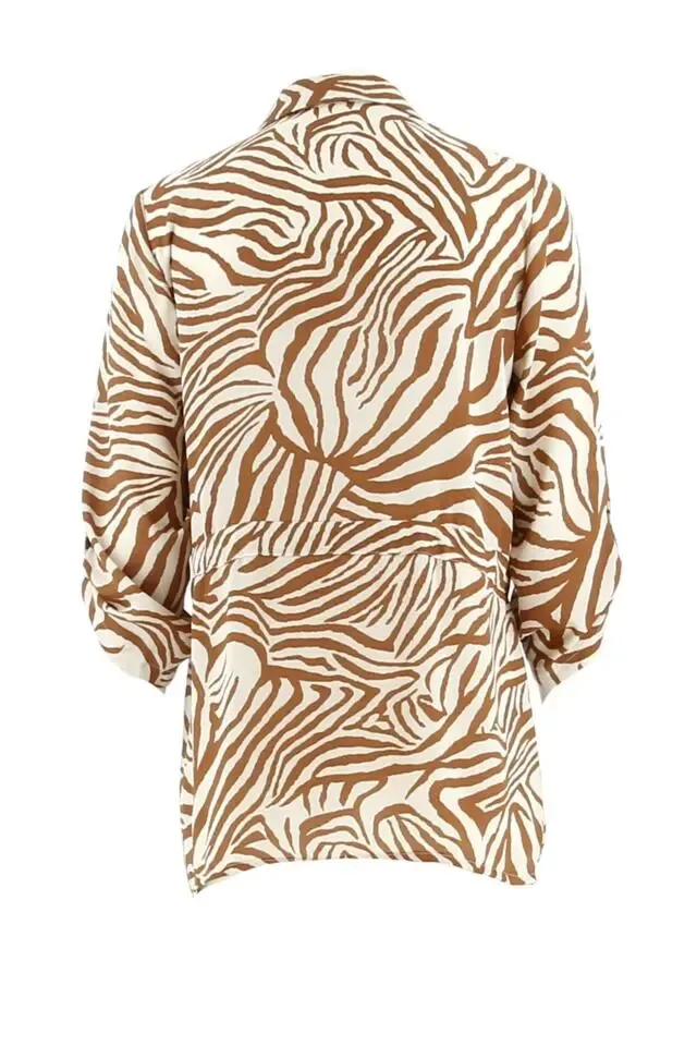 Signe Nature Tuniek: Cognac / ecru ( Signe.1003)