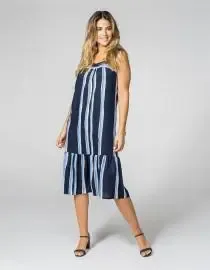 See You dames kleed: Blauw gestreept ( tot 50 ) ( See.83 )