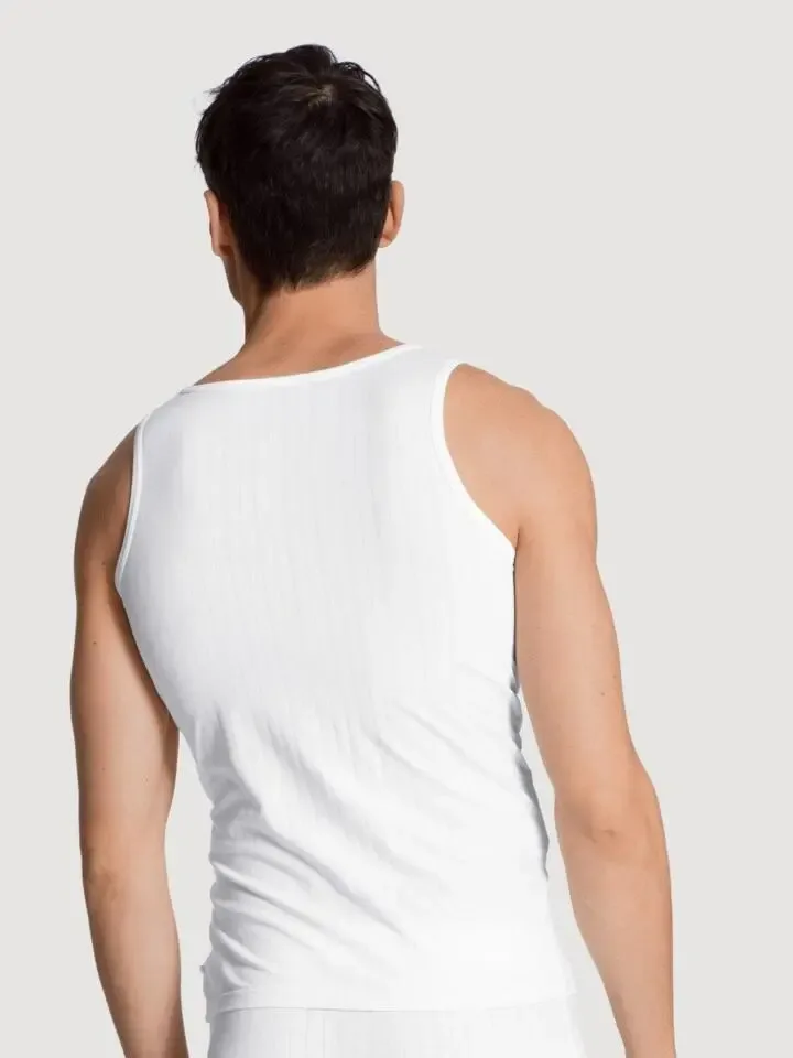 Calida Pure & style Heren Singlet: Fijne streep ( CAL.145 )