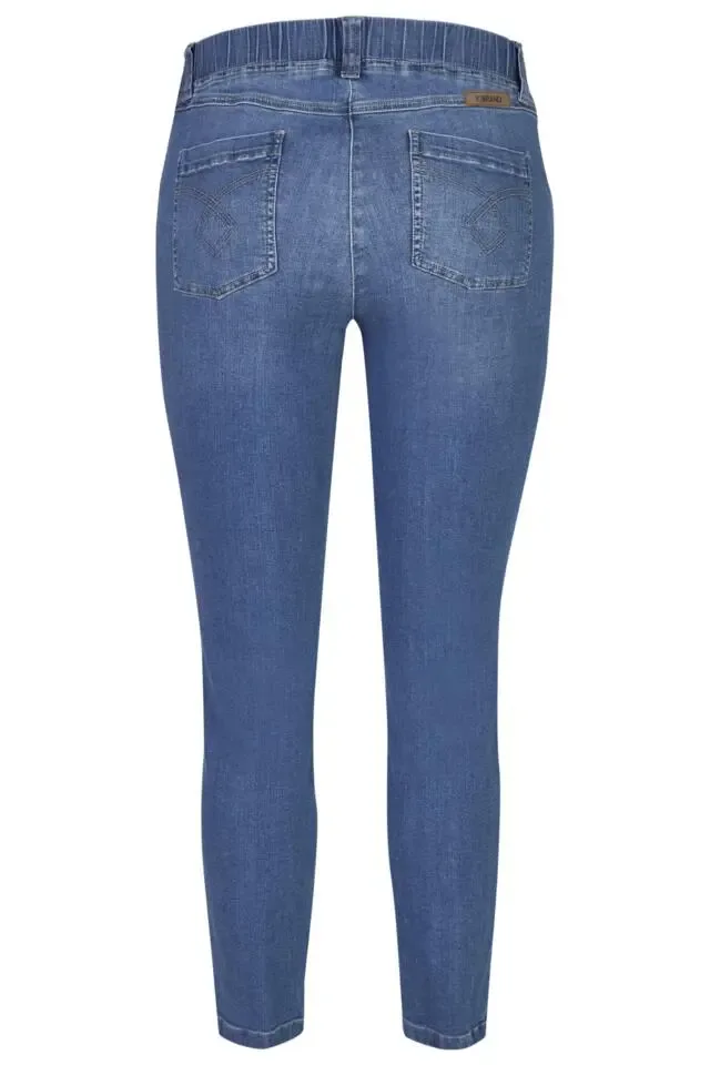 KJ Brand Jeans broek: Jenny ( Elastiek in de lenden )( Bra.224 )