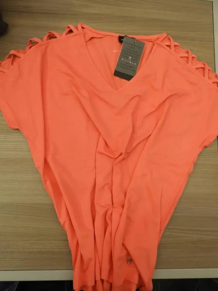 Marble T-shirt met aangesneden mouw ( Mar.124)