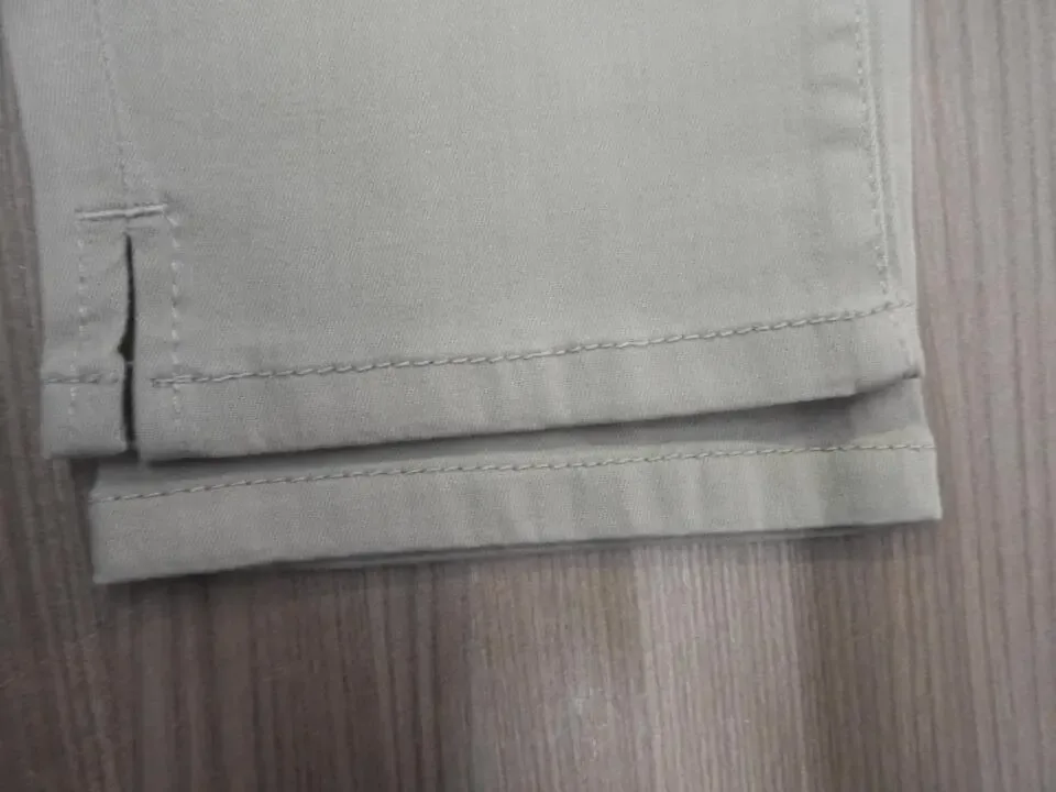 Para Mi Capri: ( 7/8 broek, L26 ) Kaki, Elastic + knoop ( PARA.166 )