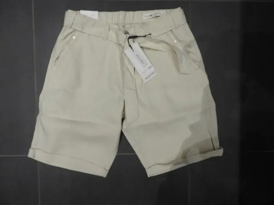 Para Mi Linnen Short: Zoë Elastic Flowy Linnen ( Stone ) ( PARA.172 )