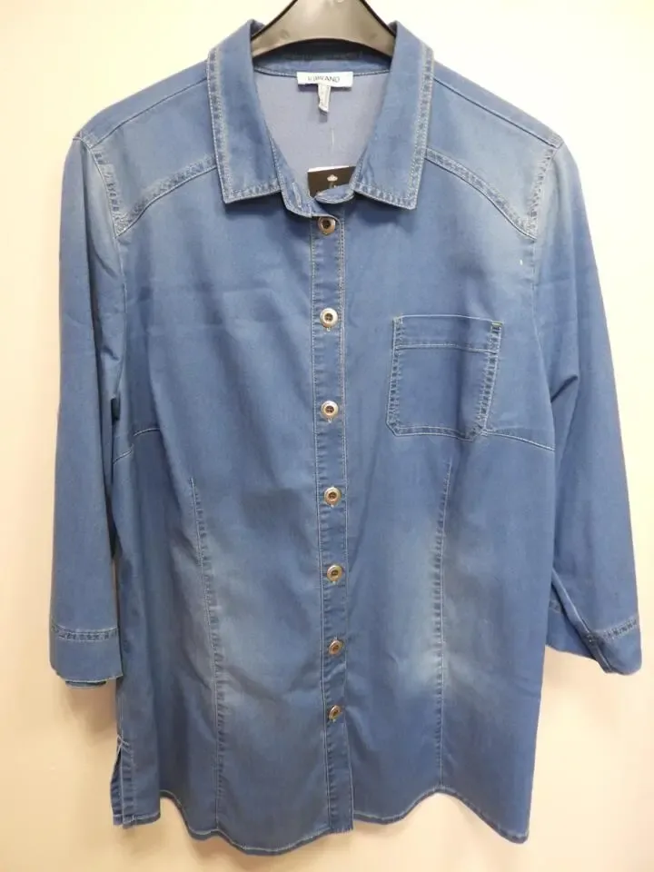 KJ Brand Jeans bloes: tencel kwaliteit tot maat 54 ( BRA.228 )