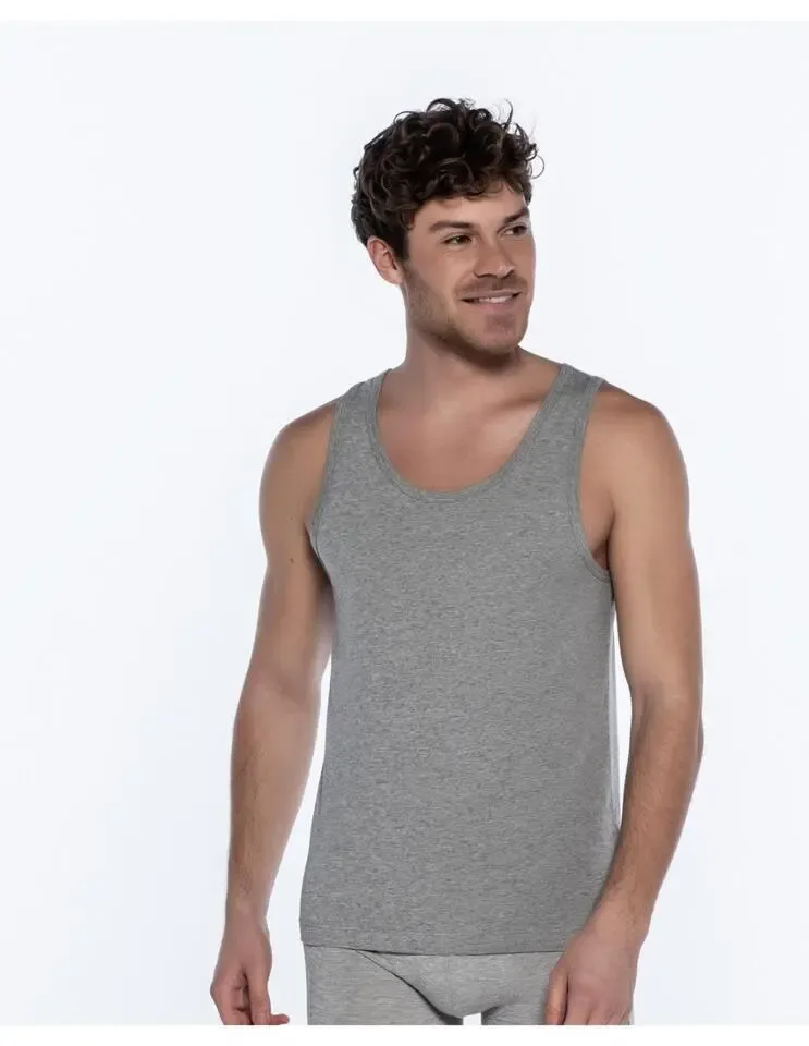 Punto Blanco: Grijze Singlet ( Basis model ) ( PUN.3 )
