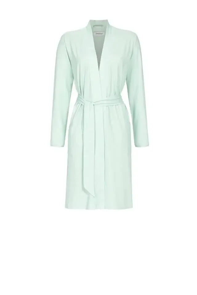 Ringella Kamerjas Dames; Groen gestreept met riem ( RIN.287 )