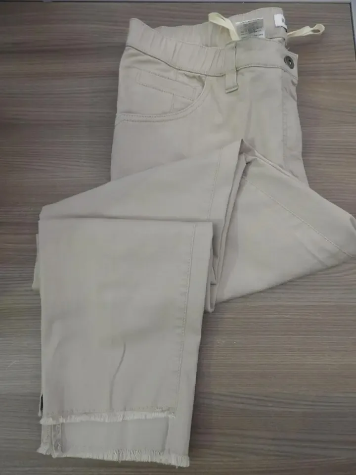 KJ Brand Broek: Beige fantasie onderkant tot maat 52 ( BRA.232 )