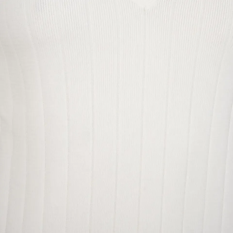 Esqualo Licht gebreid t-shirt: Off White ( ESQ.183 )