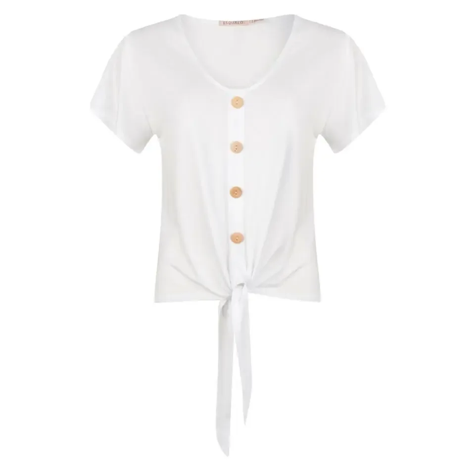Esqualo lichte T-shirt: Off white ( ESQ.182 )