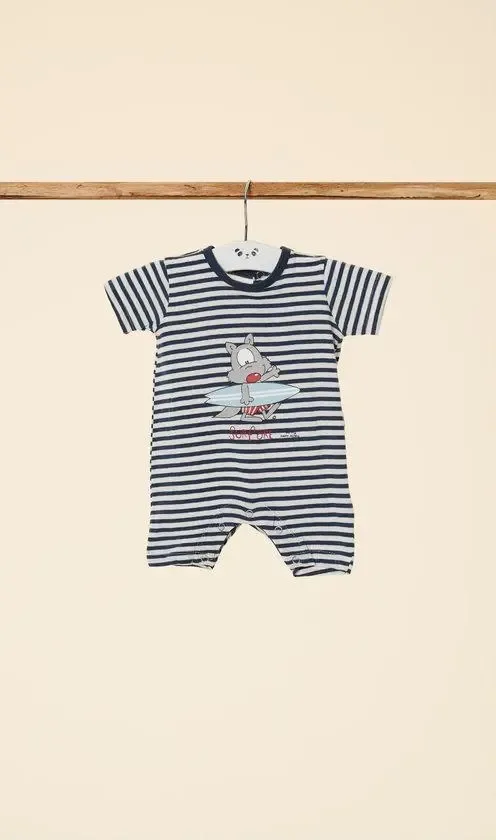 Happy People Baby Pyjama / kruippak: Jongens ( korte mouw ) HAP.25