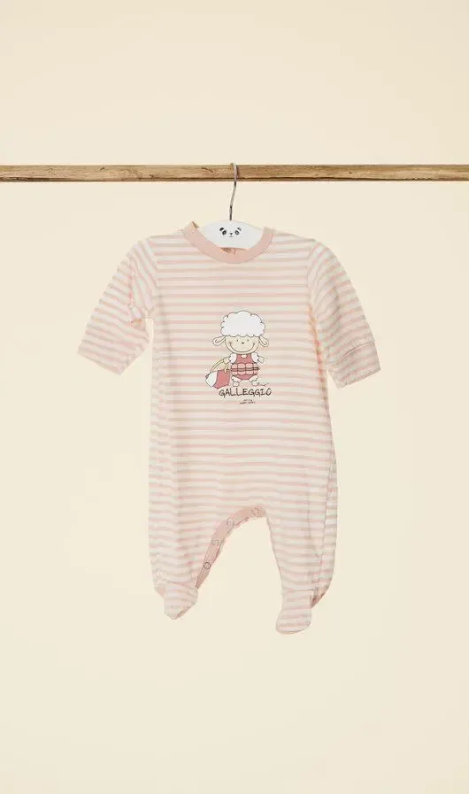 Happy People Baby Pyjama / kruippak: Meisjes ( met voetjes ) ( HAP.23 )