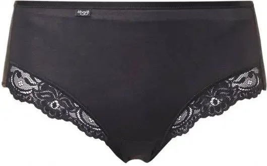 Sloggi Dames Romance Maxi: Wit / Zwart ( Slog.146 / Slog.151 )