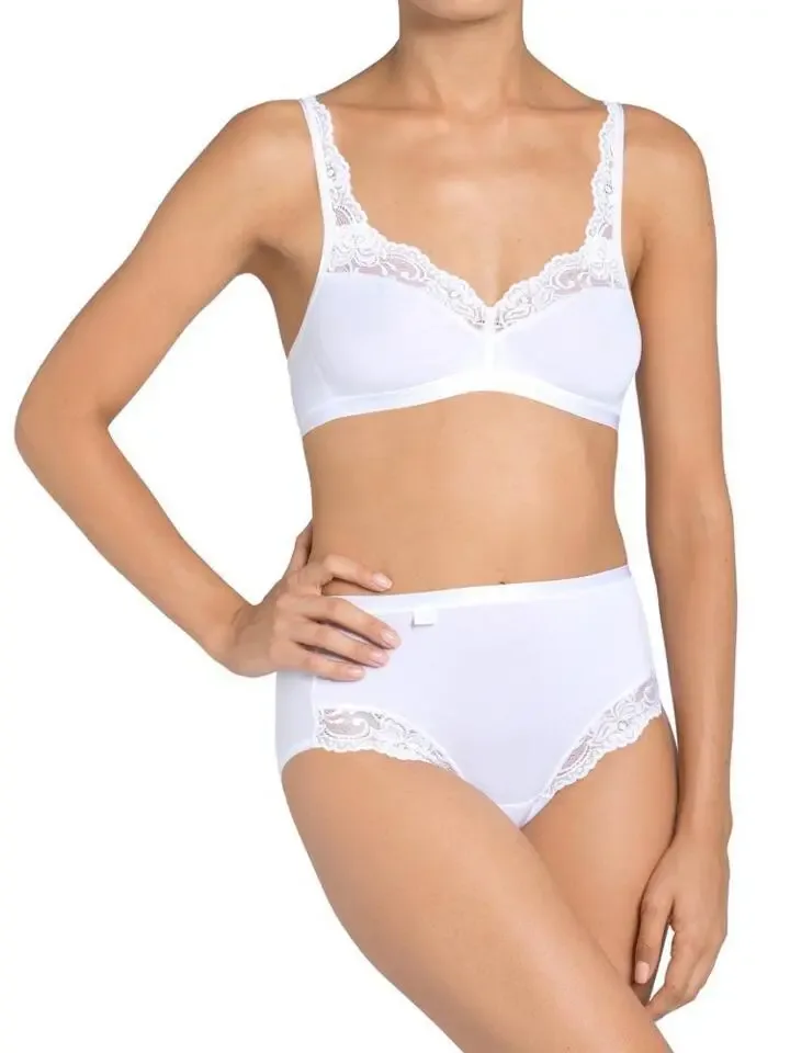 Sloggi Dames Romance Maxi: Wit / Zwart ( Slog.146 / Slog.151 )