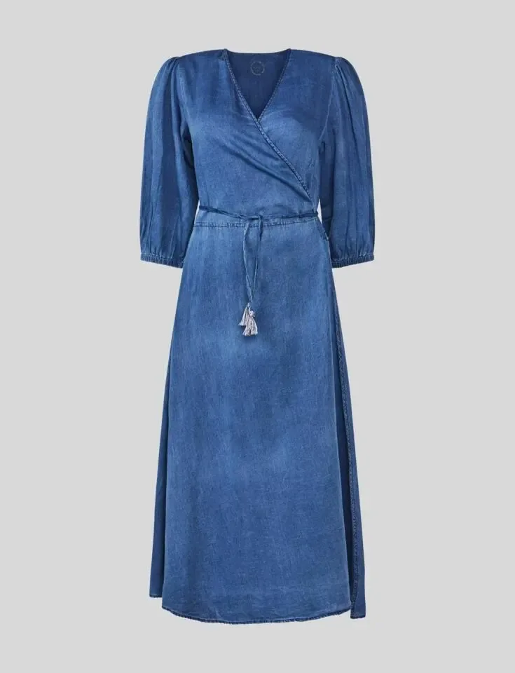 Summum Woman Indigo kleed: overslag ( Sum.9 )