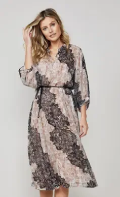 Summum Woman voile kleed: ( volledig gevoerd ) ( SUM.13 )