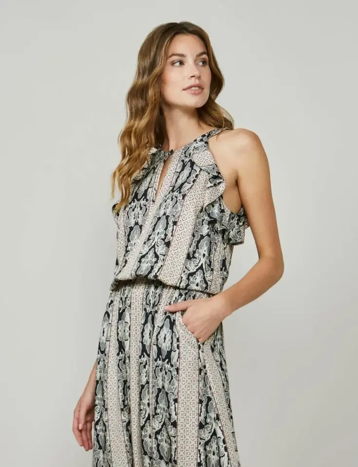Summum Woman: Lang jurk met paisley print ( SUM.12 )