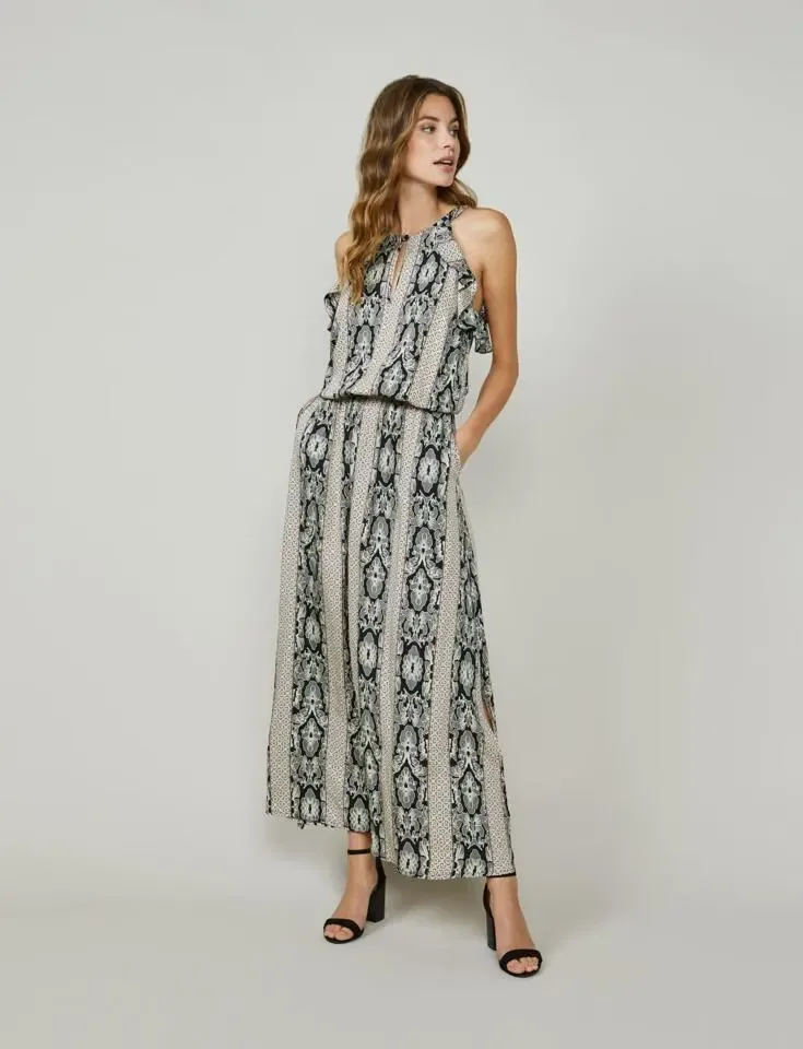 Summum Woman: Lang jurk met paisley print ( SUM.12 )