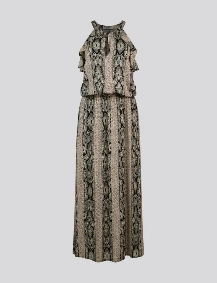 Summum Woman: Lang jurk met paisley print ( SUM.12 )