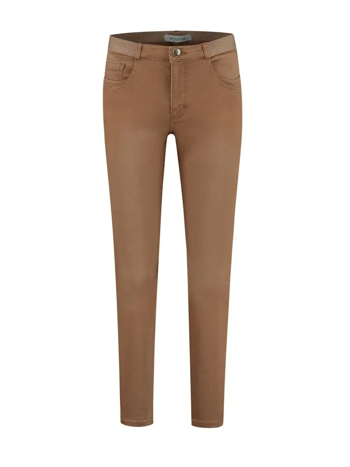 Para Mi Broek: Nikita Elastic Color Denim Camel L30 ( Skinny leg ) ( PARA.178 )