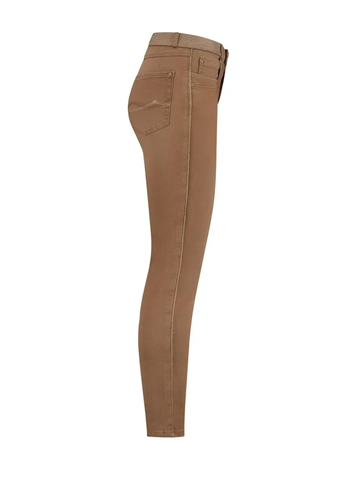 Para Mi Broek: Nikita Elastic Color Denim Camel L30 ( Skinny leg ) ( PARA.178 )