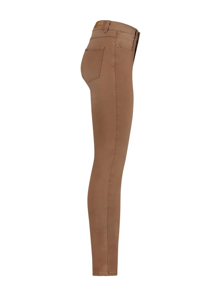 Para Mi Broek: Celine Fancy Color Denim, Chestnut Brown L32 ( skinny fit ) ( PARA.180 )