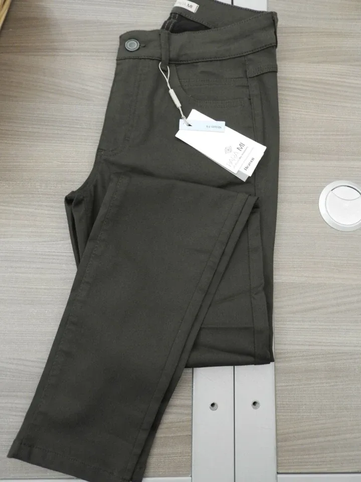 Para Mi Broek: Celine Heaven Uni, Dark Forrest ( donker groen ) L32 ( skinny fit ) ( PARA.187 )
