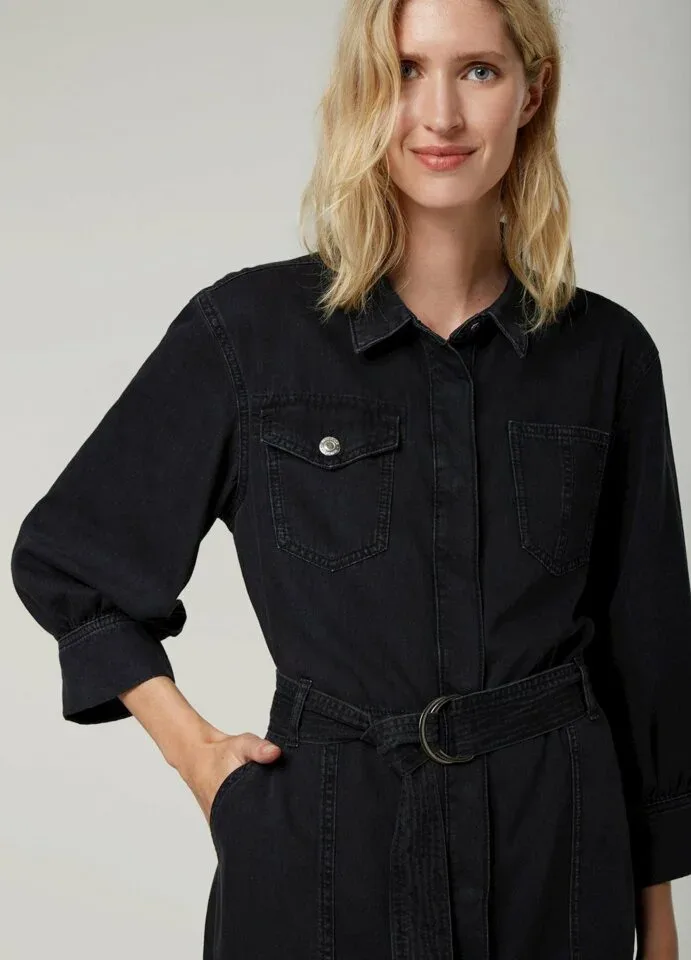 Summum Blue Daze Jeans kleed; Zwart, Ash Denim ( SUM.14 )