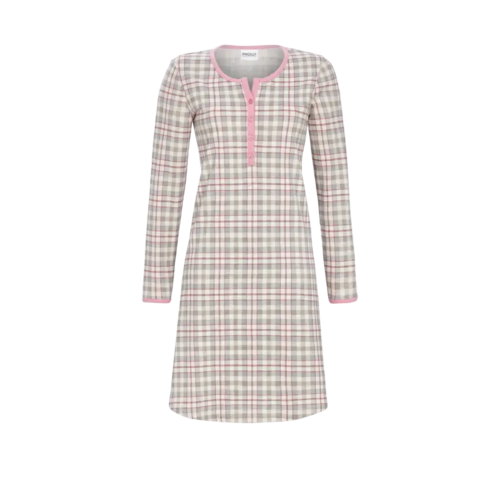 Ringella Dames nachthemd: Lange Mouw, 95cm ( RIN.293 )