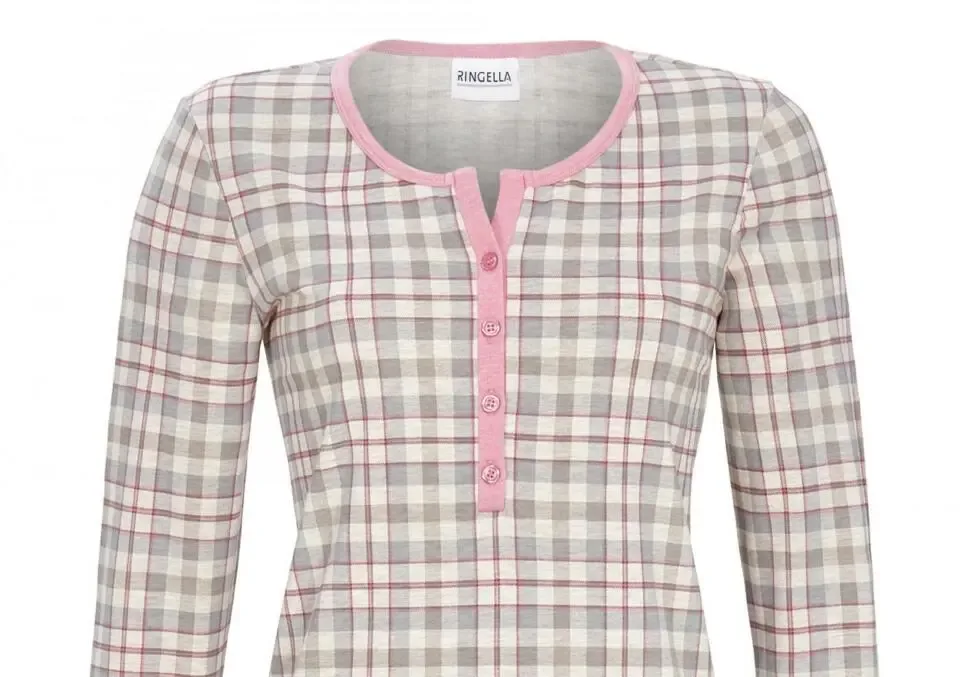Ringella Dames Pyjama: Carré motief ( RIN.298 )