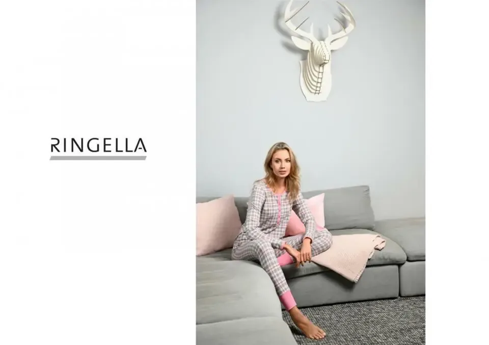 Ringella Dames Pyjama: Carré motief ( RIN.298 )