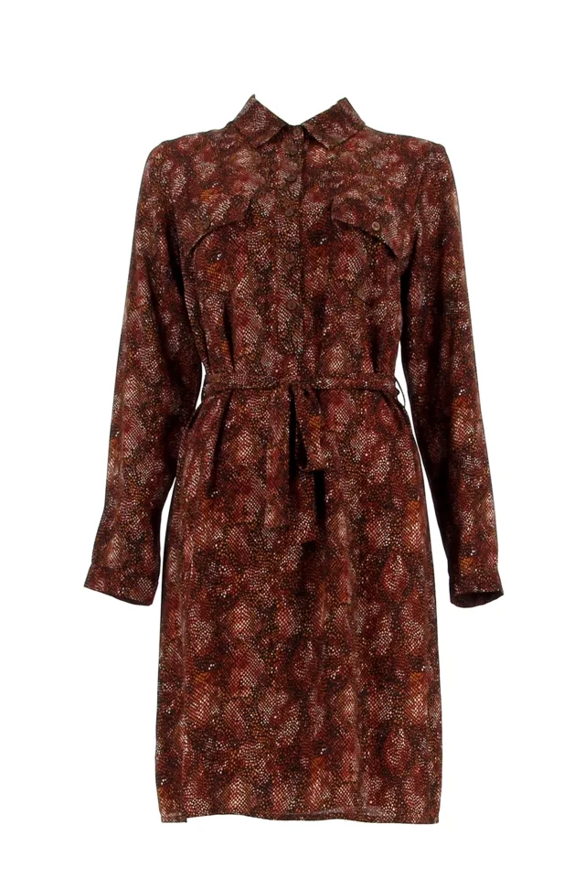 Signe Nature Kleed: Roeste tinten, recht model ( Signe.1030 )