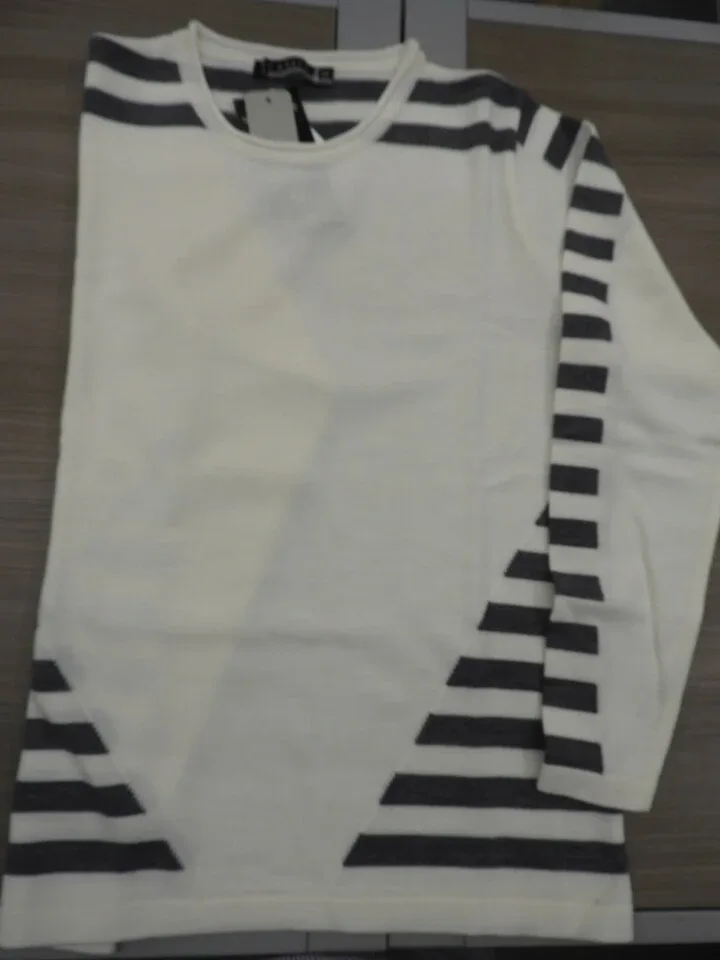 Kris Fashion Trui: Ecru / Grijs ( KRI.17 )