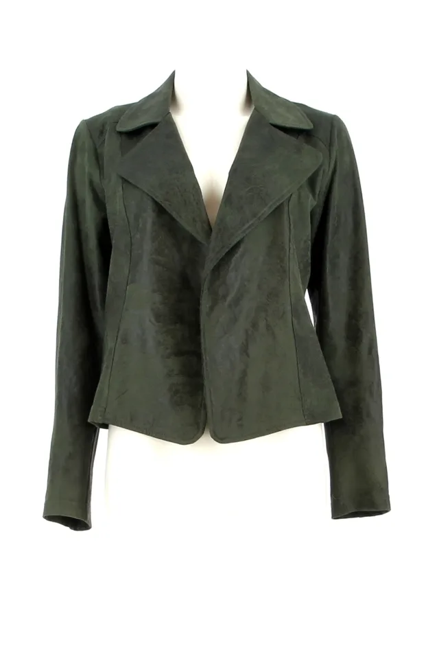 Signe Nature Vest: Suede, Kaki ( Signe.1041 )