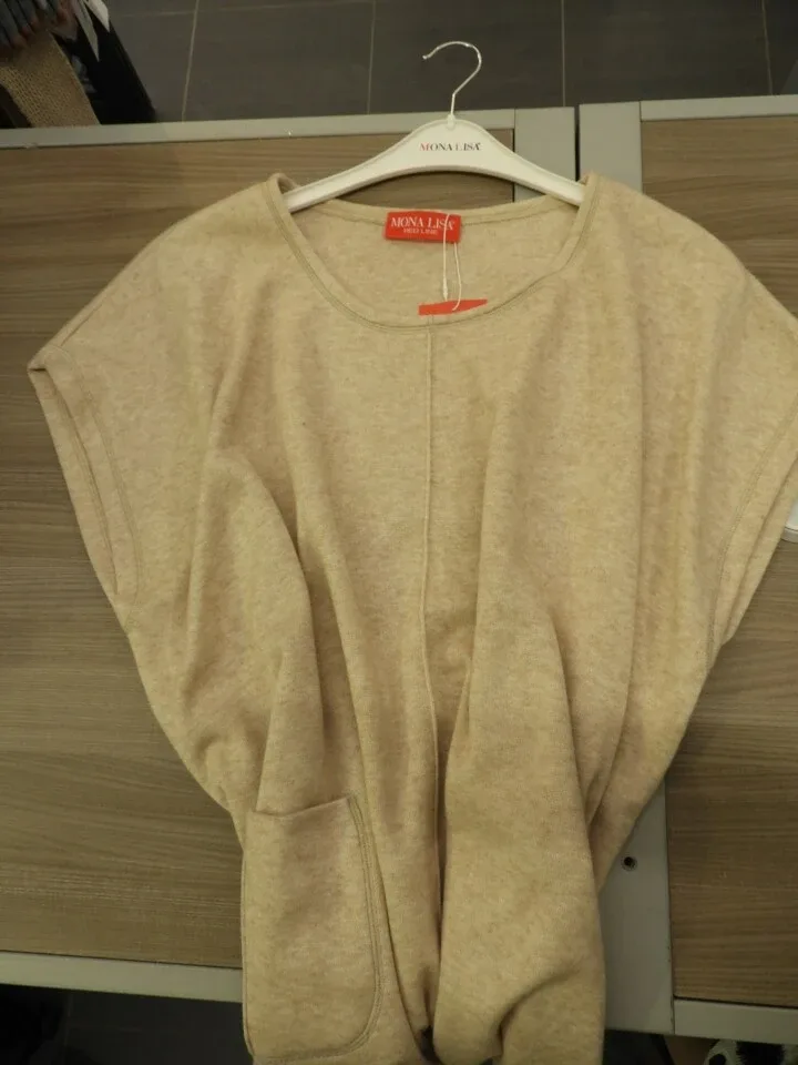 Mona Lisa Debardeur: Beige, tot maat 54 ( Mona.134 )