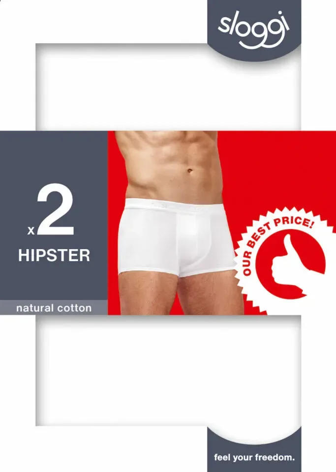 Sloggi Men 24 / 7 Hipster Wit ( Duopack ) ( Slog.193 )