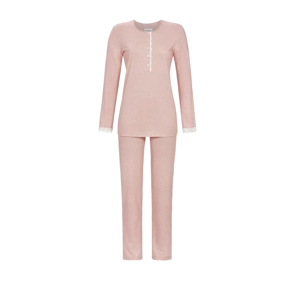 Ringella Dames Pyjama: Rosewood, 100% Katoen Tencel , tot maat 54 ( RIN.306 )