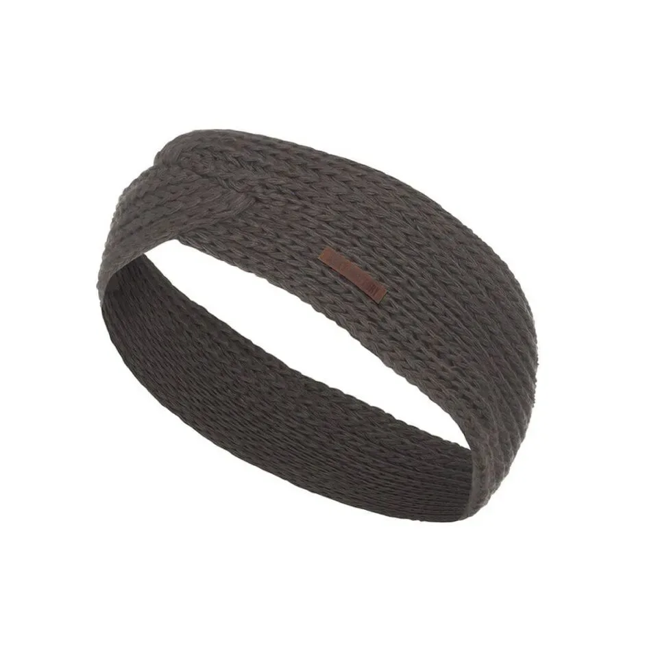 Knit Factory Haarband: 4 kleuren, Beige - Zwart- Stone Red - Taupe ( KNIT.19 / Knit.20 / Knit.21 / Knit.22 )