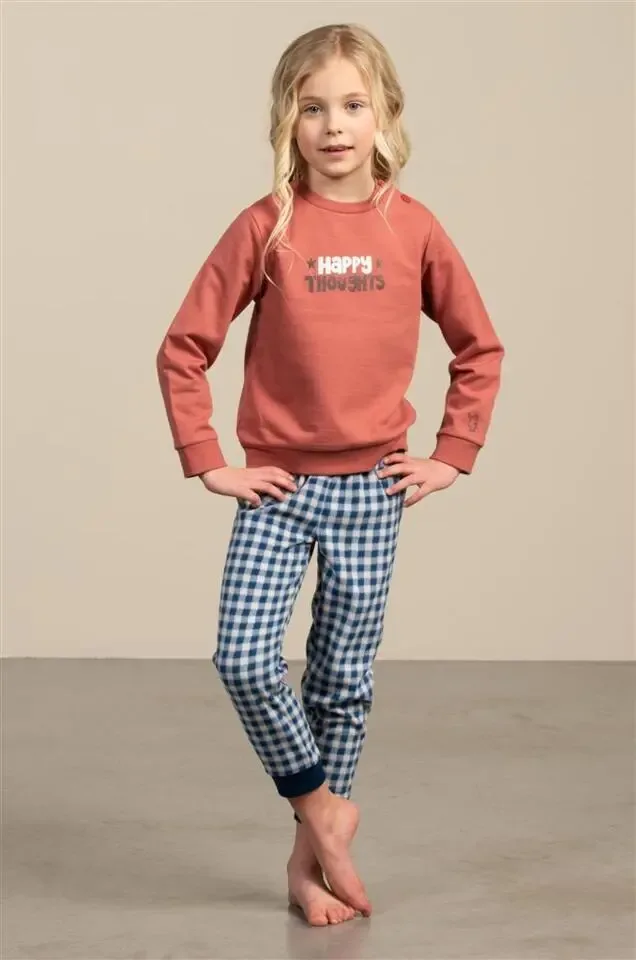 Eskimo meisjes pyjama: Sam, Gemoltoneerd / Fleece broek ( ESK.1698 )