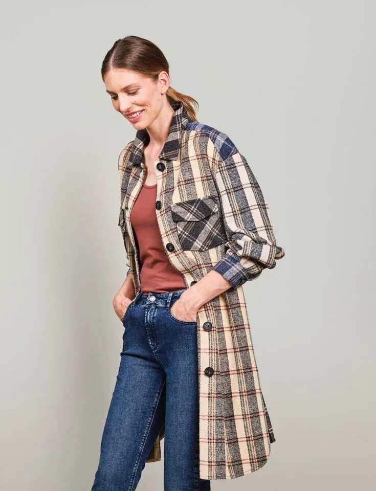 Summum Overhemd jacket: Carree, wolmix ( SUM.22 )