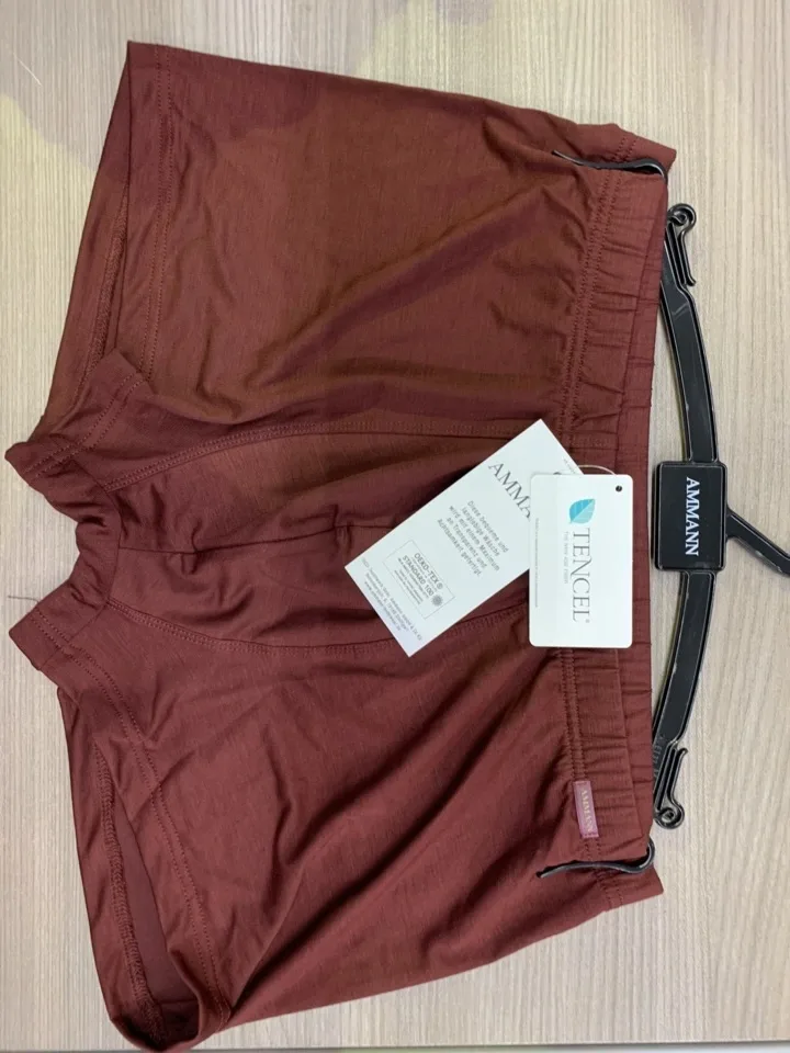 Ammann Herenboxershort: Retro short, Bordeaux, Tencel ( AMM.435 )